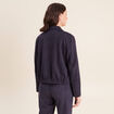 Veste doubl&eacute;e bleu fonc&eacute; femme