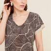 T-shirt manches courtes noir femme