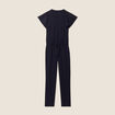 Combinaison pantalon droite bleu foncé femme