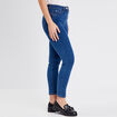 Jean magique Le L&eacute;ger ajust&eacute; 7/8&egrave;me denim double stone femme