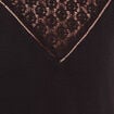 Blouse droite manches longues dentelle noir femme