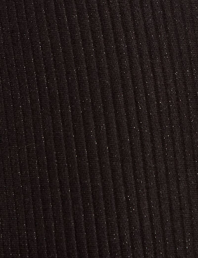 Pantalon tricot large noir femme
