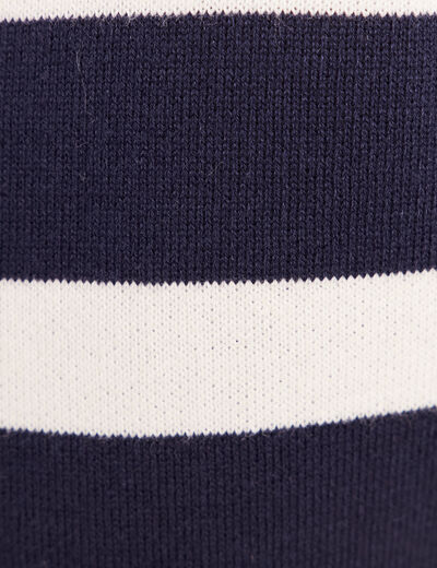 Veste r&eacute;versible en maille bleu femme