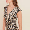 Robe ajustée courte noir femme