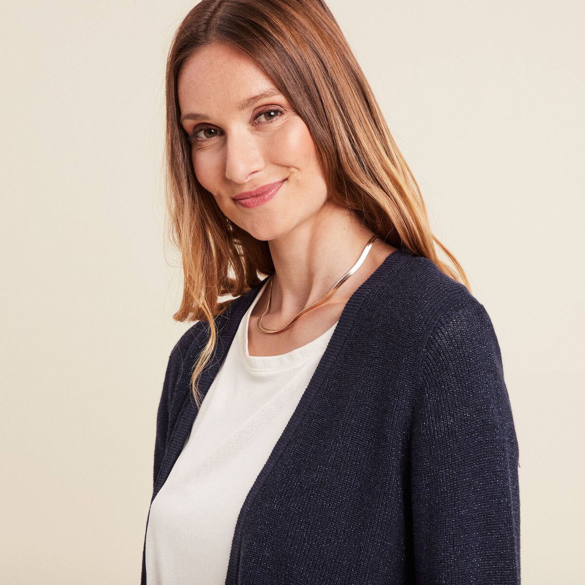 Gilet à Manches Longues IKKS Taille 34 - Violet, 100% Coton, Neuf Avec étiquette, Prix Magasin 115€