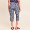 Pantacourt r&eacute;versible boyfriend bleu femme