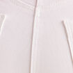 Jean coupe ajust&eacute;e long blanc femme