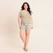 T-shirt manches courtes vert femme