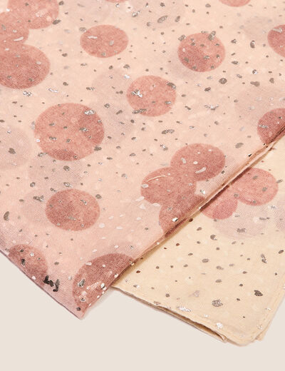 Foulard vieux rose femme