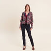Veste cintr&eacute;e r&eacute;versible multicolore femme