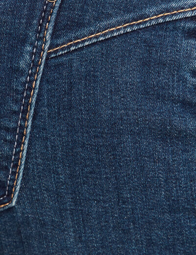 Jupe droite denim brut femme