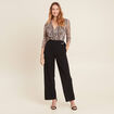 Combinaison pantalon paillet&eacute;e rose femme