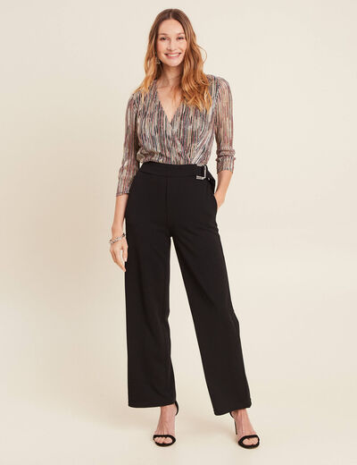 Combinaison pantalon pailletée rose femme