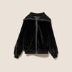 Manteau doubl&eacute; col camionneur noir femme
