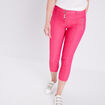 Pantacourt taille standard rose framboise femme