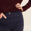 Pantalon droit bleu marine femme