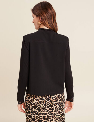 Gilet sans manches noir femme