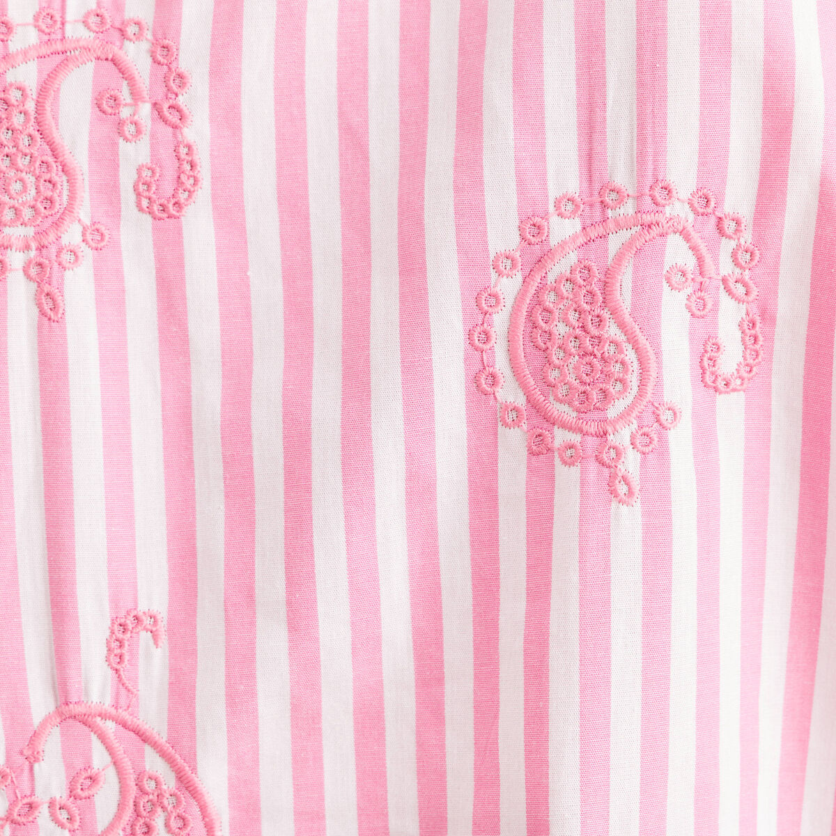 Chemise manches longues fluide rose femme