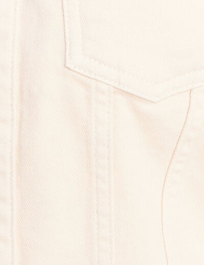 Veste cintr&eacute;e r&eacute;versible manches longues beige femme