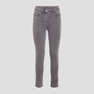 Jeans léger taille standard 7/8ème denim gris femme