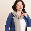 Foulard effet froiss&eacute; vert clair femme