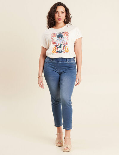 Tregging taille standard denim double stone femme