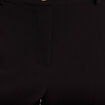 Pantalon coupe large &agrave; pinces noir femme