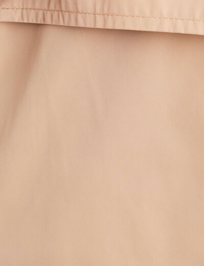Parka mi-longue à capuche beige femme