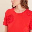 T-shirt manches courtes rouge femme