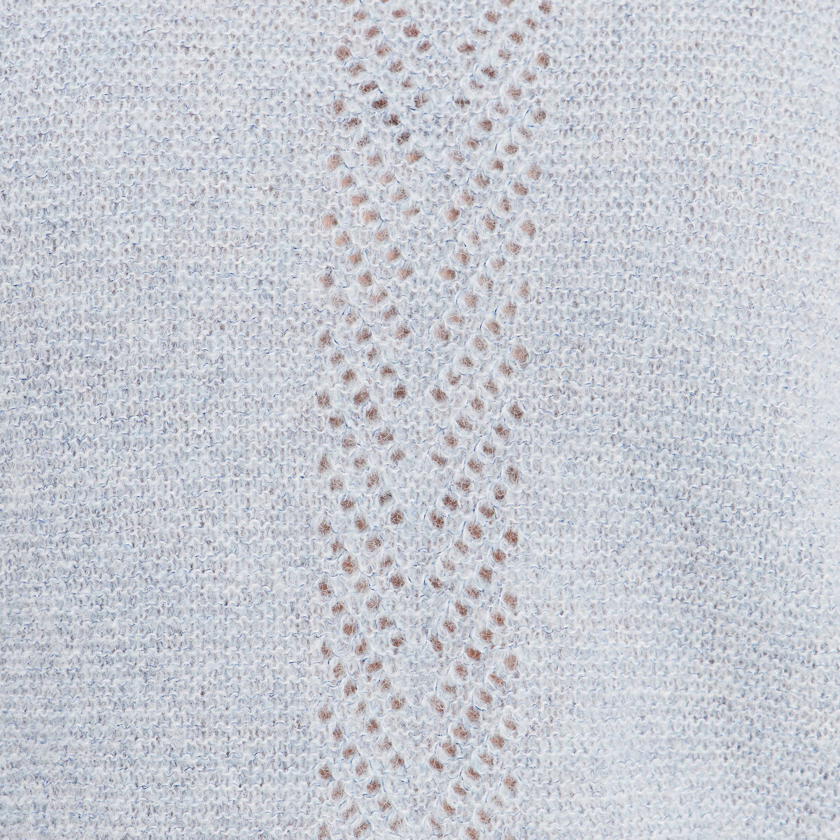 Pull droit col rond manches longues bleu canard femme