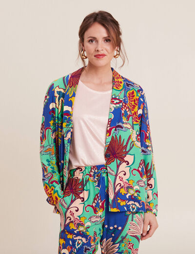 Chemise manches longues vert femme