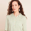 Robe droite courte manches courtes blanc femme