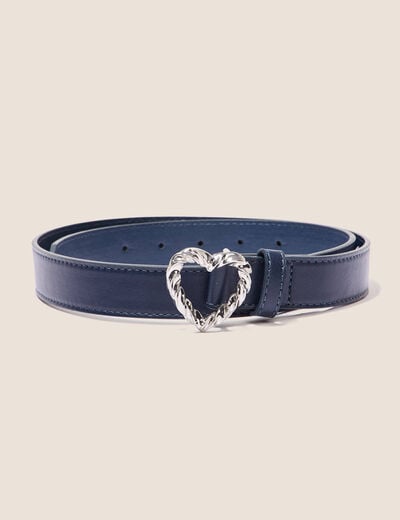 Ceinture avec boucle bleu foncé femme