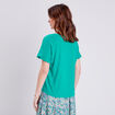 T-shirt manches courtes vert femme