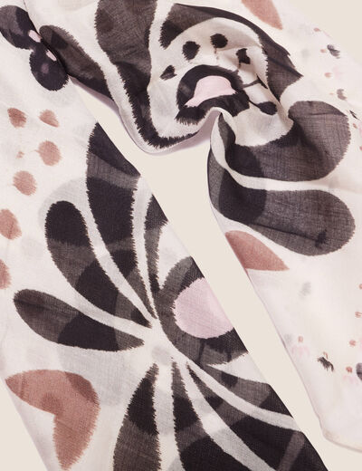 Foulard ecru femme