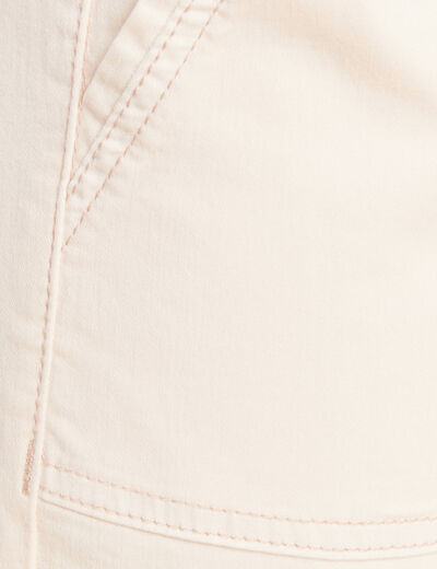 Pantalon large 7/8ème ivoire femme