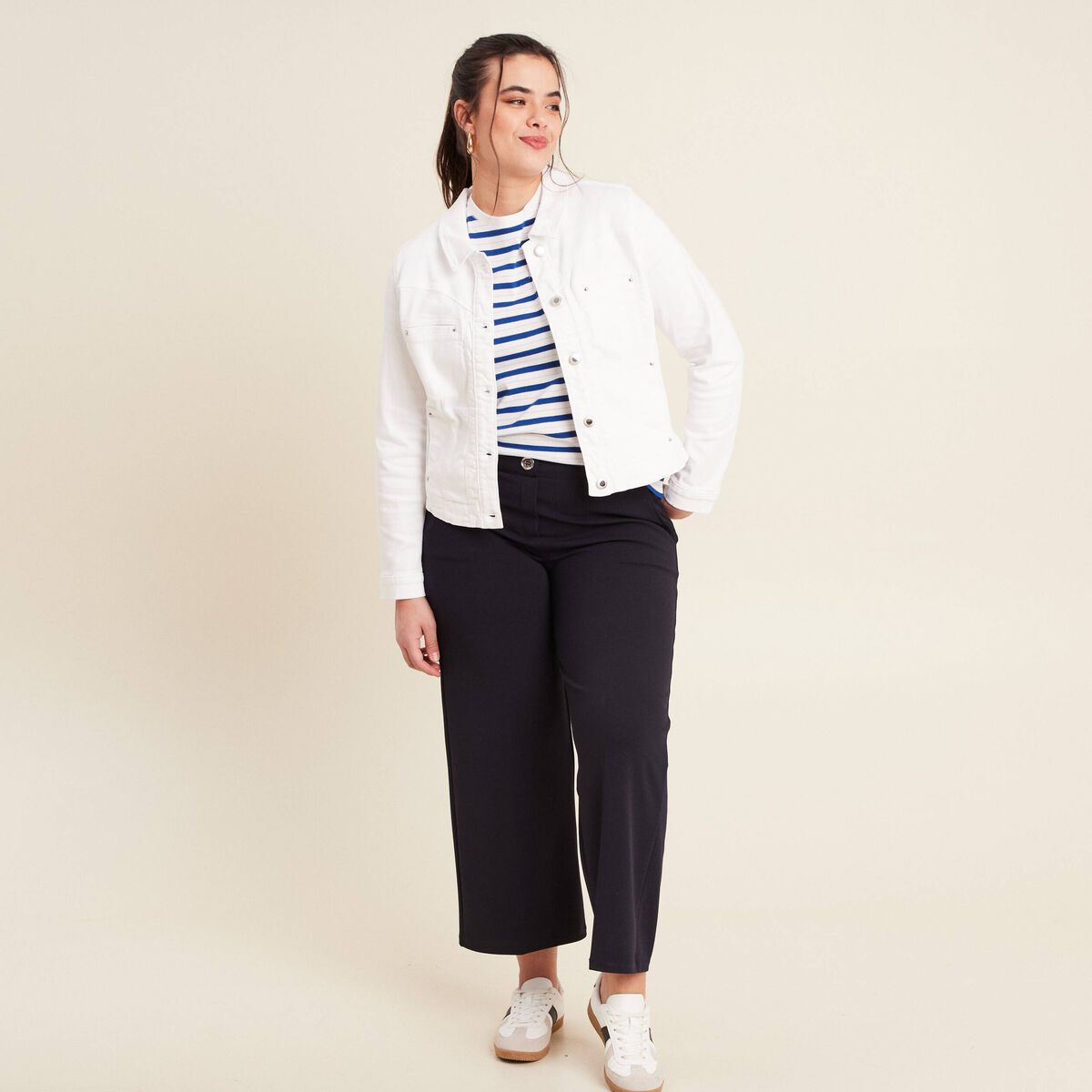 T-shirt manches courtes bleu femme