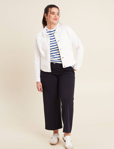 T-shirt manches courtes bleu femme