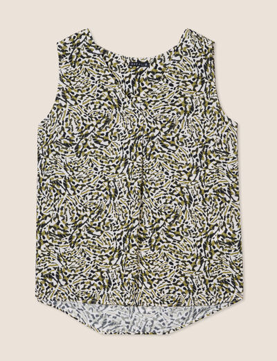 Blouse sans manches vert femme