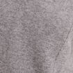 Sweat maille l&eacute;g&egrave;re manches longues gris clair femme