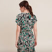 Blouse manches courtes vert femme