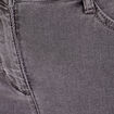 Jeans léger taille standard 7/8ème denim gris femme