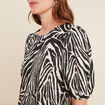 Blouse manches courtes noir femme