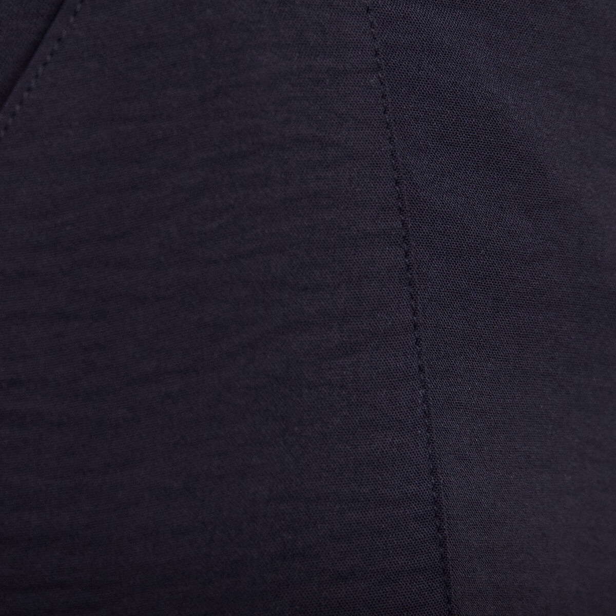 Pantalon flou ceinturé bleu foncé femme