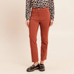 Pantalon magique Le L&eacute;ger coupe droite marron fonc&eacute; femme