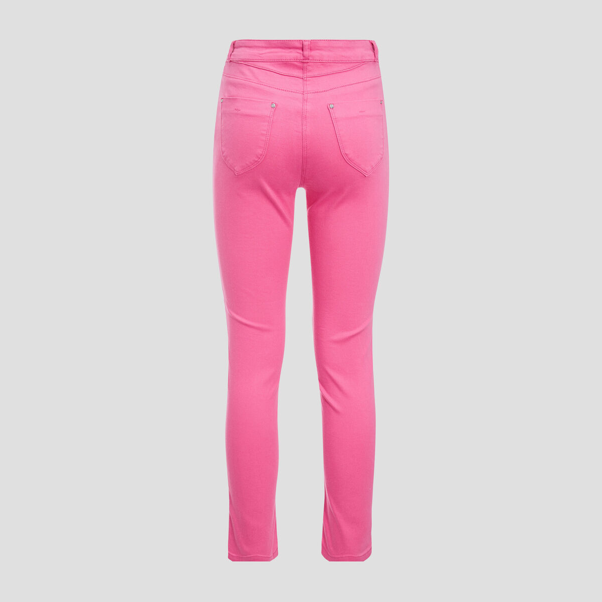 Pantalon ajusté rose fushia femme