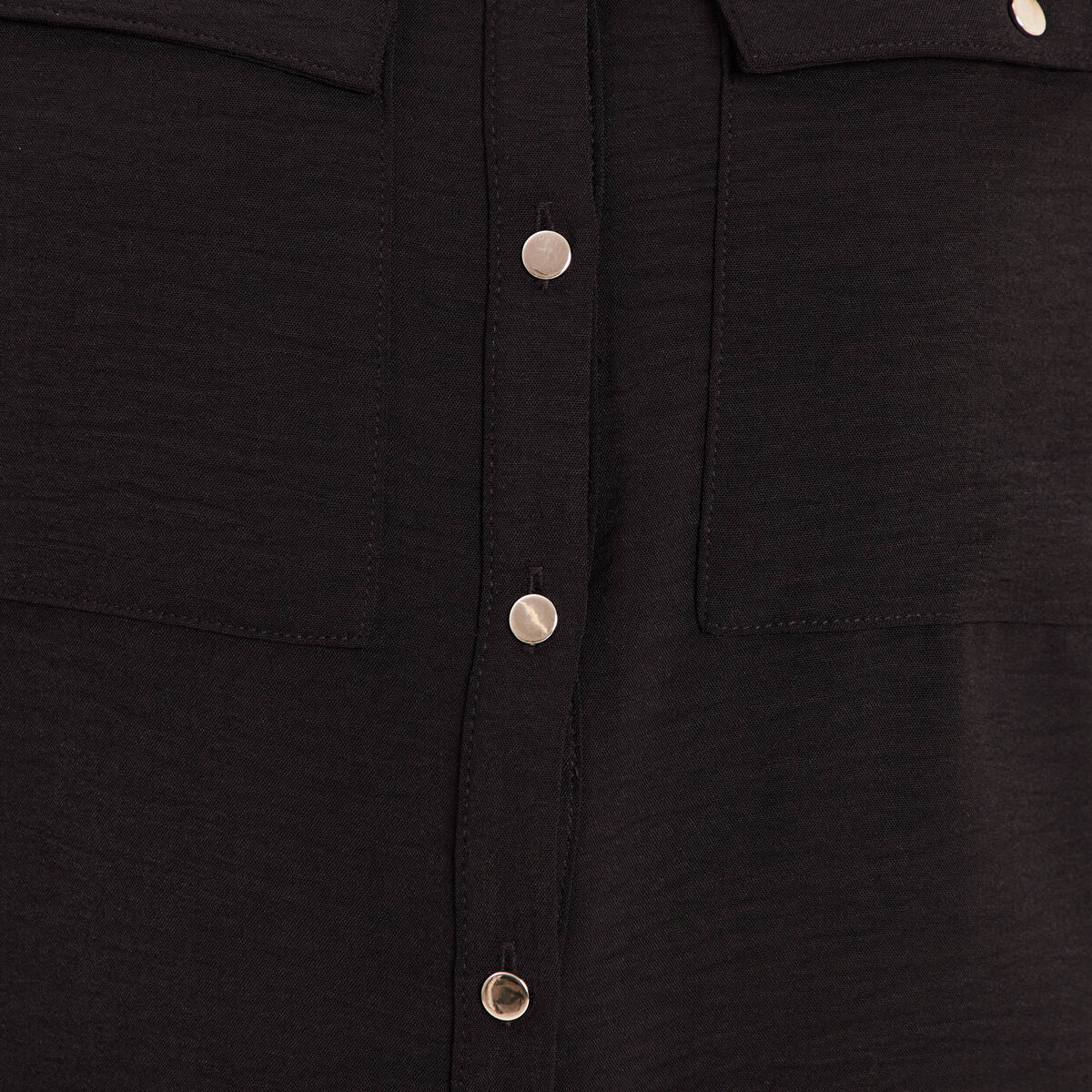 Chemise manches longues noir femme