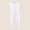 Pantalon legging 7/8&egrave;me blanc femme