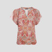 T-shirt manches courtes multicolore femme