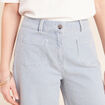 Bermuda casual taille haute bleu femme